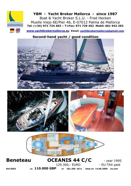 2 Beneteau OCEANIS 44CC Ref8303 - heckenweb.de