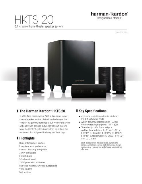 HKTS 20 - Harman Kardon