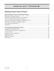 RADIOLOGY PRIVILEGING LIST BY SPECIALTY