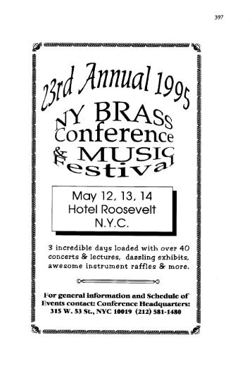 Ads - Historic Brass Society