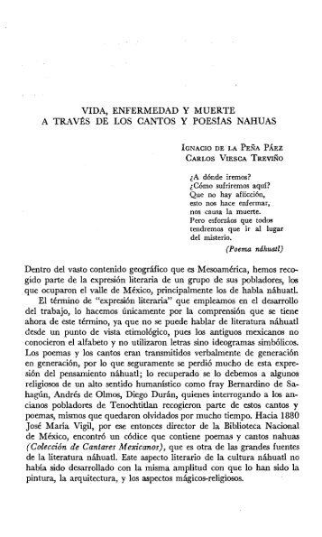 VIDA, ENFERMEDAD Y MUERTE A TRAVÉS DE LOS ... - UNAM