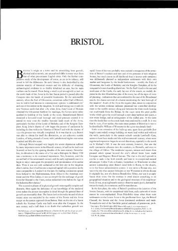 Bristol 1 - The BRITISH HISTORIC TOWNS ATLAS