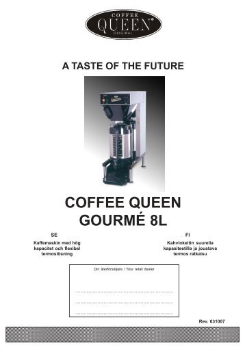 coffee queen gourmÃ© 8l - Crem International