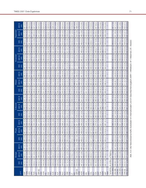 TIMSS 2007: Erste Ergebnisse - Bifie