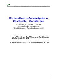 Die kombinierte Schulaufgabe in Geschichte + Sozialkunde