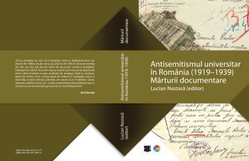 Antisemitismul universitar Ã®n RomÃ¢nia (1919 ... - Institutul de Istorie