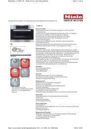 Seite 1 von 4 Backofen - H 5081 B - Miele & Cie. KG Deutschland ...