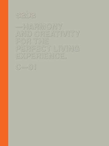 —HARMONY AND CREATIVITY FOR THE PERFECT LIVING - Saba