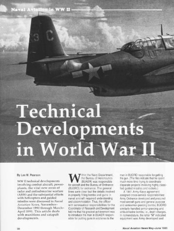 Technical Development in World War II - Naval History and Heritage ...