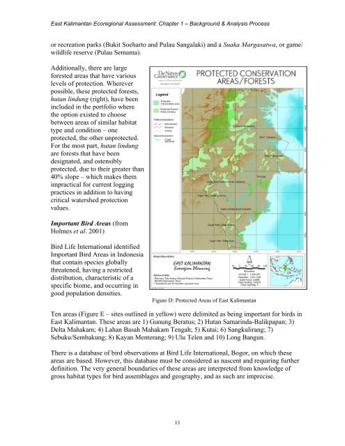 Ecoregional Assessment of Biological Diversity in East Kalimantan