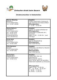 Liste der Hattenhofer Selbstvermarkter - Hattenhofen