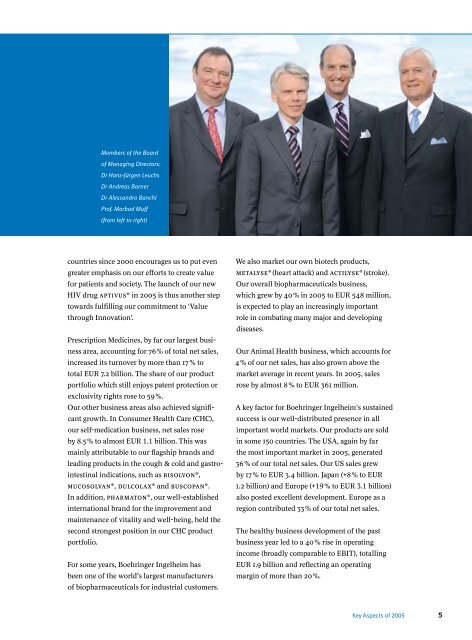 Annual Report 2005 - Boehringer Ingelheim