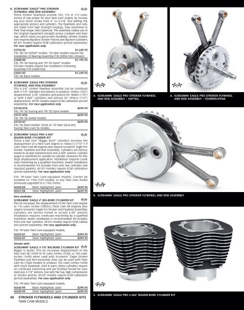 2009 H-D Screamin' Eagle® Pro Racing Parts ... - Harley-Davidson