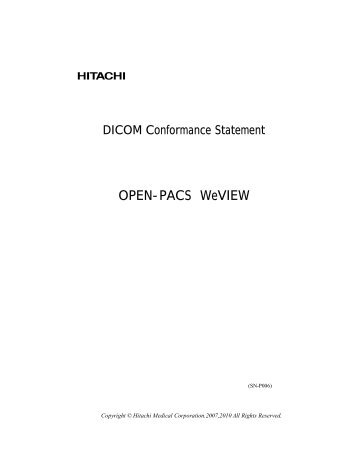 OPEN-PACS WeVIEW - 