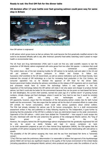 Genetically modified FISH/Salmon(We should ... - Hizbul Ulama UK