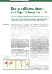 Energieeffizienz durch intelligente Regeltechnik - HK-GebÃ¤udetechnik