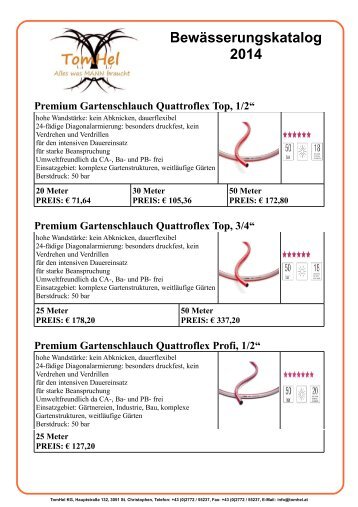 Bewässerungskatalog 2014