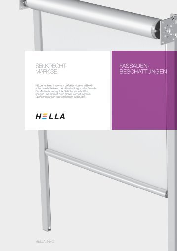 FASSADEN- BESCHATTUNGEN Senkrecht- MarkiSe - Hella Specht
