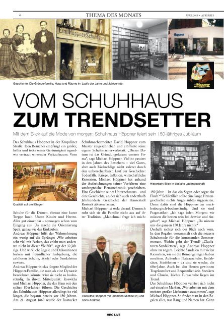 vom SchuhhauS zum TrendSeTTer - HROÂ·LIFE - Das Magazin fÃ¼r ...