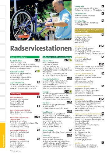 Radservicestationen - radwanderland.de