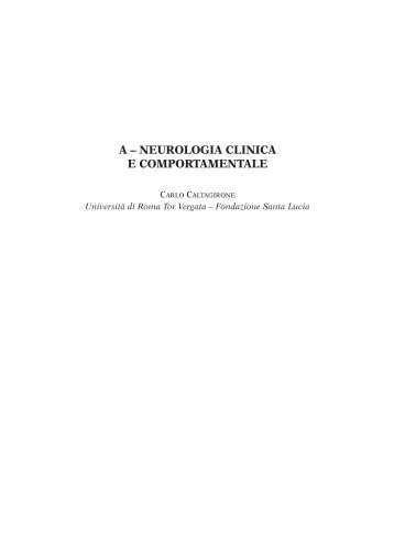 neurologia clinica e comportamentale - Fondazione Santa Lucia