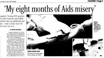 'My eight months of Aids misery'