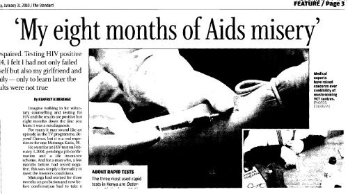 'My eight months of Aids misery'