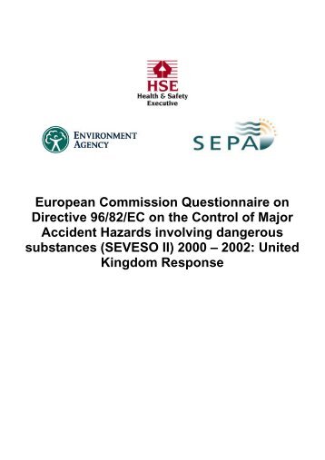 European Commission Questionnaire on Directive 96/82/EC ... - HSE