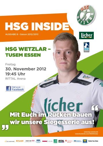 HSG Inside Ausgabe 8 - HSG Wetzlar