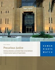 Precarious Justice - Human Rights Watch