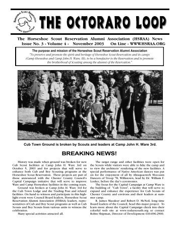 Vol 4 Issue 3 - Horseshoe Scout Reservation Alumni Association