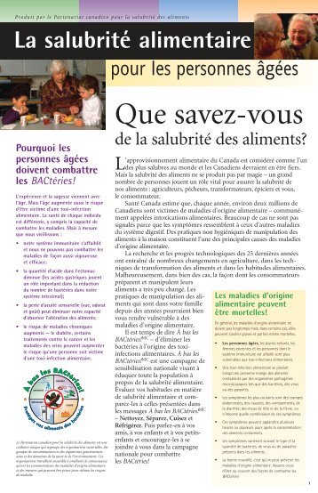 112901 CFIA newsletter FR - Canadian Partnership for Consumer ...