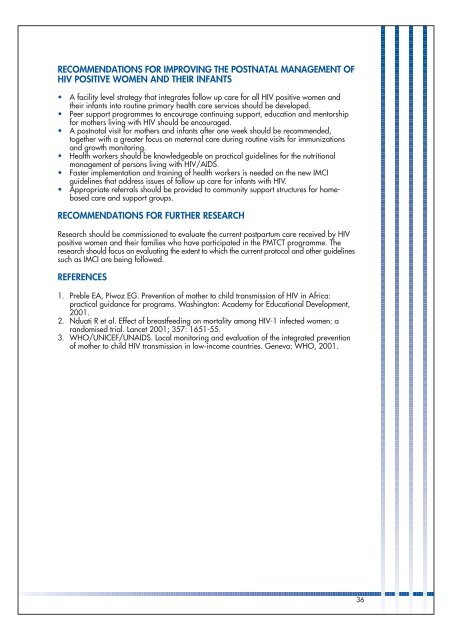 PMTCT, and National's - Health Systems Trust