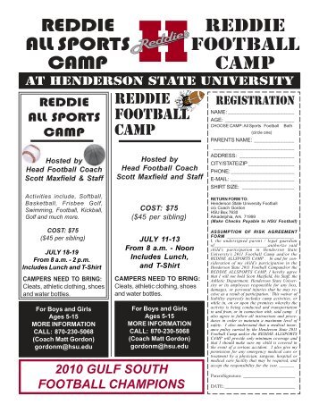 Football Camp.pmd - Henderson State University