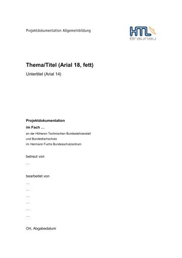 Leitfaden zur Projektdokumentation 2011 2012.pdf - HTL Braunau