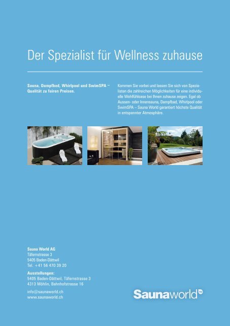 Sauna World – garantiert entspannt