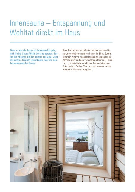 Sauna World – garantiert entspannt