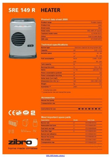 SRE 149R Heater