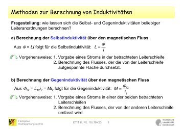 I Ï - Fachgebiet Hochspannungstechnik