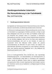 Handlungsorientierter Unterricht - Die Herausforderung ... - PH-Online