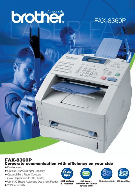 FAX-8360P - Brother International