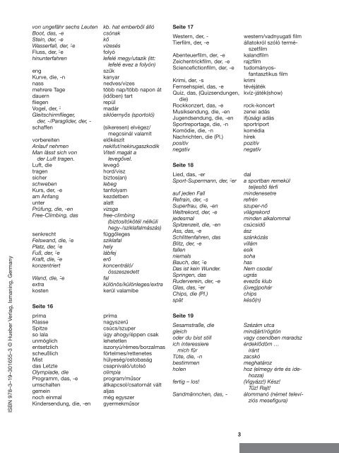 Glossar DeutschâUngarisch