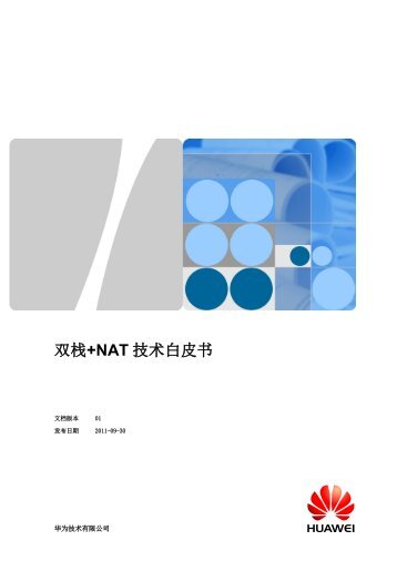 双栈+NAT技术白皮书 - Huawei