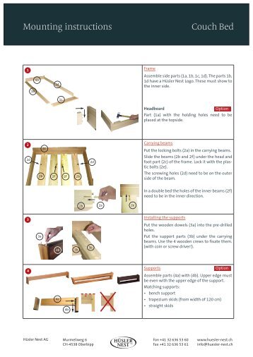 Couch bed (PDF) - HÃ¼sler Nest