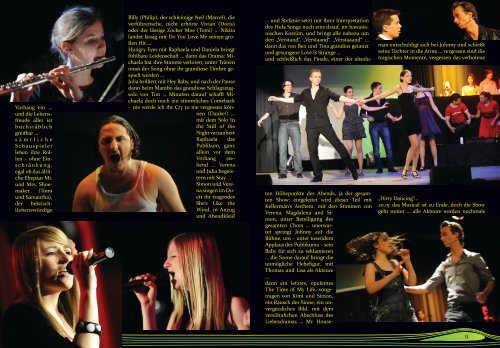 Jahresbericht 2011 - Bernoulli Musical "Dirty Dancing" - Hugo Kastner