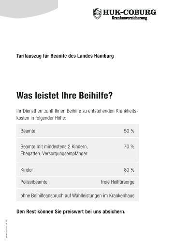 Was leistet Ihre Beihilfe? - HUK COBURG in Darmstadt