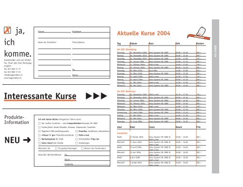 ASC-Bulletin 02/03 - Hugentobler Schweizer Kochsysteme AG