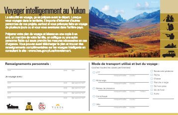 Voyager intelligemment au Yukon