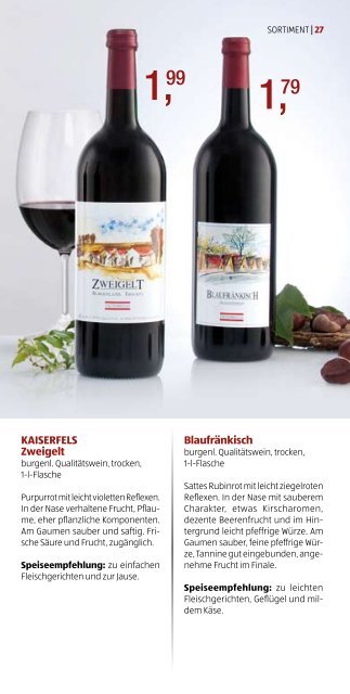 Das Weinsortiment inkl. aller Top-Aktionen!