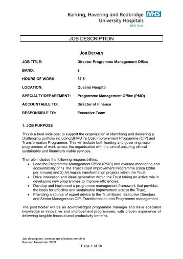 a4c job description template hays